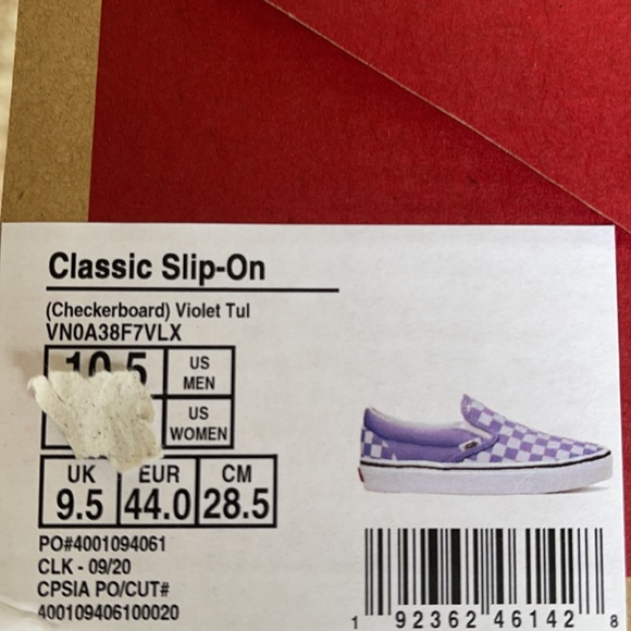 Vans Classic Slip On Checkerboard Violet Tulip WMNS - Picture 16 of 16